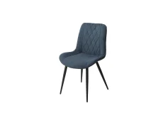 Core Products Core Aspen Diamond Stitch Set of 2 Blue Cord Fabric Dining Chairs
