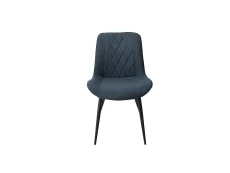 Core Products Core Aspen Diamond Stitch Set of 2 Blue Cord Fabric Dining Chairs
