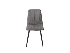 Core Aspen Straight Stitch Set of 2 Grey Cord Fabric Dining Chairs