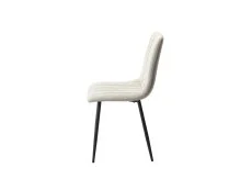 Core Products Core Aspen Straight Stitch Set of 2 Light Grey Cord Fabric Dining Chairs