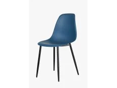 Core Products Core Aspen Curve Chair Set of 2 Blue Plastic Seats