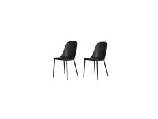 Core Products Core Aspen Duo Chair Set of 2 Black Plastic Seats