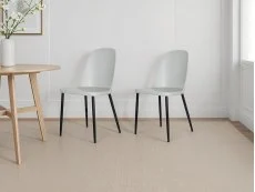 Core Products Core Aspen Duo Chair Set of 2 Grey Plastic Seats