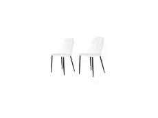 Core Products Core Aspen Duo Chair Set of 2 White Plastic Seats