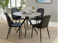Core Products Core Aspen Round Grey Oak Dining Table