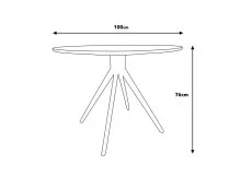 Core Products Core Aspen Round White Dining Table
