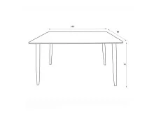 Core Products Core Aspen Rectangular White Dining Set
