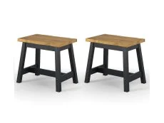 Core Products Core Corona Black Set of 2 Edge Small Dining Bench