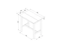 Core Products Core Corona Black Small Rectangular Dining Set