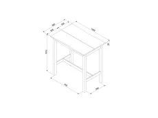 Core Products Core Corona Black Large Rectangular Dining Set