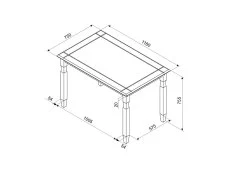 Core Products Core Corona Waxed Pine Rectangular Dining Set