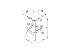 Core Products Core Corona Grey Set of 2 Edge High Breakfast Stool