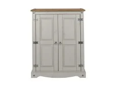 Core Corona 2 Door Grey Wax Wooden Sideboard