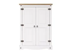 Core Corona White Wax 2 Door Cupboard