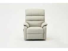 TGC TGC Lewis Single Motor Light Grey Air Leather Riser Recliner Chair