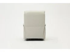 TGC TGC Lewis Single Motor Light Grey Air Leather Riser Recliner Chair