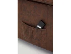 TGC TGC Lewis Single Motor Brown Air Leather Riser Recliner Chair