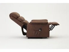 TGC TGC Lewis Single Motor Brown Air Leather Riser Recliner Chair