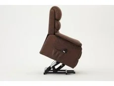 TGC TGC Lewis Single Motor Brown Air Leather Riser Recliner Chair