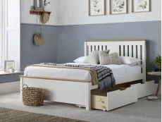 Bedmaster Bedmaster Chester 3ft Single White Wooden Bed Frame