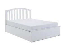 Bedmaster Bedmaster Grayson 4ft Small Double White Wooden Ottoman Bed Frame