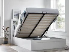 Bedmaster Bedmaster Arizona 5ft King Size White Wooden Ottoman Bed Frame