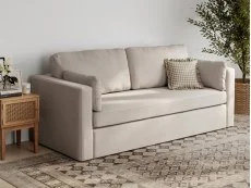 LPD LPD Newport Stone Linen 3 Seater Sofa