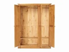 Archers Langdale 3 Door Pine Wooden Large Triple Wardrobe