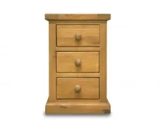 Archers Archers Langdale 3 Drawer Pine Wooden Small Bedside Table (Assembled)