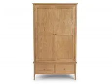 Archers Windermere 2 Door 2 Drawer Oak Wooden Double Wardrobe (Part Assembled)