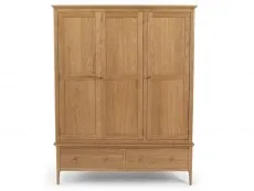 Archers Archers Windermere 3 Door 2 Drawer Oak Wooden Large Triple Wardrobe (Part Assembled)