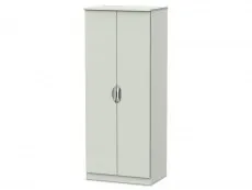 ASC ASC 2ft6 Corsica Kashmir High Gloss 2 Door Double Wardrobe (Assembled)