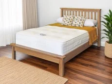 ASC Austin 4ft Small Double Oak Wooden Bed Frame