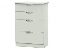 ASC ASC Corsica Kashmir High Gloss 4 Drawer Deep Chest of Drawers (Assembled)