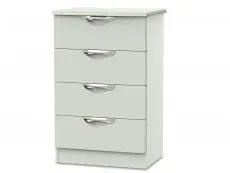 ASC ASC Corsica Kashmir High Gloss 4 Drawer Midi Chest of Drawers (Assembled)