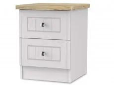 Welcome Welcome Vienna 2 Drawer Small Bedside Table (Assembled)