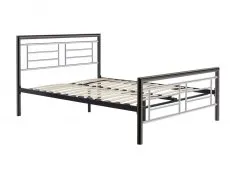 ASC ASC Maya 4ft6 Double Chrome and Nickel Metal Bed Frame