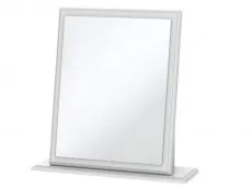 Welcome Welcome Balmoral White High Gloss Dressing Small Table Mirror