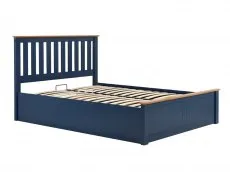 ASC ASC Sydney 4ft6 Double Navy Blue Wooden Ottoman Bed Frame