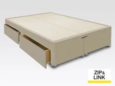 ASC ASC 6ft Super King Size Lunar Divan Base for Zip and Link Mattresses