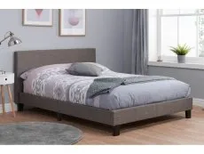 Birlea Furniture & Beds Birlea Berlin 4ft Small Double Grey Fabric Bed Frame