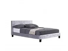 Birlea Furniture & Beds Birlea Berlin 5ft King Size Steel Crushed Velvet Glitz Fabric Bed Frame