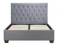 Birlea Furniture & Beds Birlea Cologne 4ft6 Double Grey Fabric Bed Frame