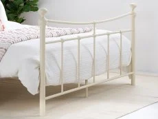 Birlea Furniture & Beds Birlea Emily 4ft Small Double Cream Metal Bed Frame