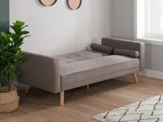 Birlea Furniture & Beds Birlea Ethan Large Grey Fabric Sofa Bed