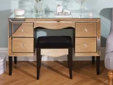 Birlea Furniture & Beds Birlea Palermo 4 Drawer Mirrored Dressing Table (Assembled)