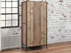 Birlea Furniture & Beds Birlea Urban Rustic 2 Door Double Wardrobe