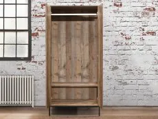 Birlea Furniture & Beds Birlea Urban Rustic 2 Door Double Wardrobe