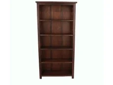 Core Boston Dark Antique Pine Wooden Tall Bookcase Core Boston Dark Antique Pine Wooden Tall Bookcase