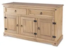 Core Products Core Corona Pine 3 Door 2 Drawer Wooden Sideboard